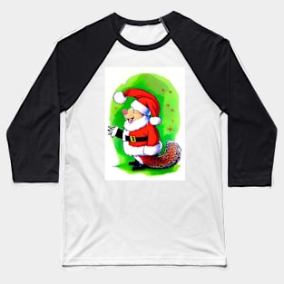 SANTA CLAUS SQUIRREL Baseball T-Shirt